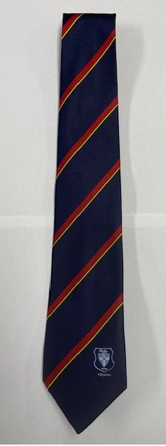 Yellow and Navy Striped Club Tie Yellow and Navy Striped Club Tie