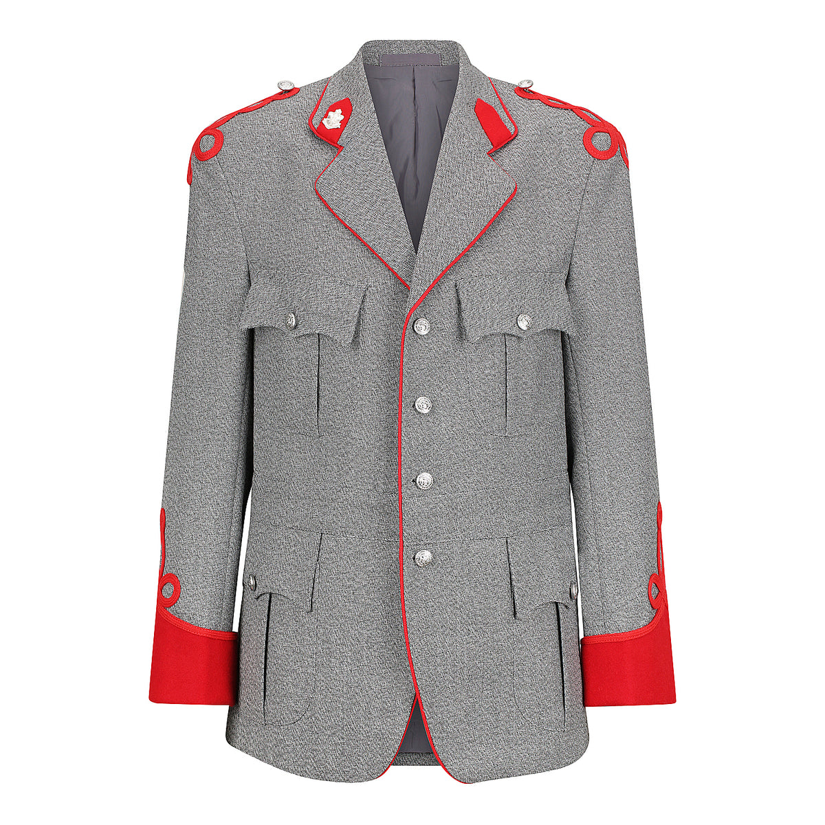 King&#39;s Uniform Grey Coat - Short